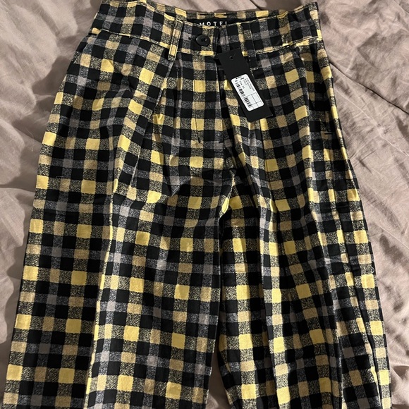 Motel Rocks Misca Trouser 90s Grunge Checked NWT! - Picture 3 of 7